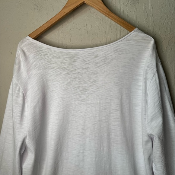 BODEN 100% Cotton White Knit Dress Tunic Beach Swim Cover Up Tassel Tie Size 18 - Picture 11 of 15